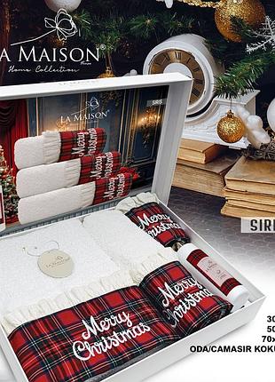 Подарочный набор полотенец la maison, 3 шт. с ароматом siris