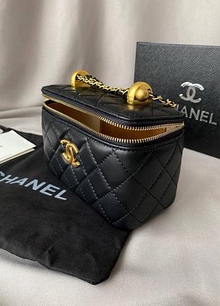 Преміальна  шкіряна сумка в стилі chanel vanity case