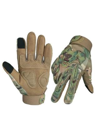 Рукавиці тактичні vik-tailor ozero outdoor hunting gloves мультикам