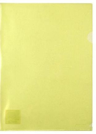 Папка-куточок а4, жовта