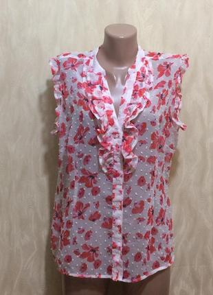 Шифонова блуза marks&spencer, р.16-18