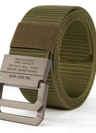 Ремень текстиль хаки 4см мужской тактический черный ремень ремень текстиль пояс в джинсы текстильный пояс фабричный китайский ремень
