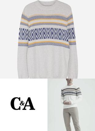 Красивый стильный мужской джемпер c&a этикетка
