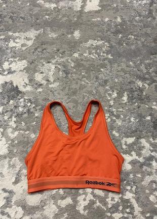 Спортивний жіночий женский  кроп топ топік для бігу для спорту reebok