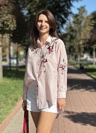 Вышиванка женская, женская вышитая рубашка zara.