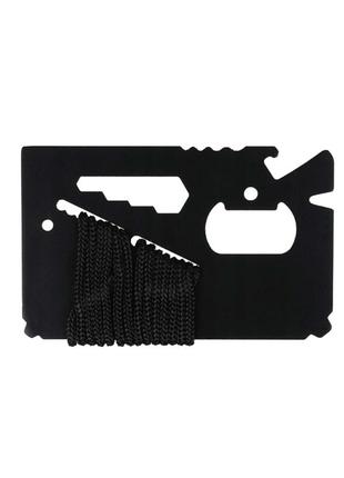 Набір mil-tec survival tool card paracord виживання з паракордом лінійка офіцерська