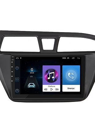 Штатная магнитола 9" lesko для hyundai i20 ii 2014-2018 base 1/16 wifi gps хюндай 5шт