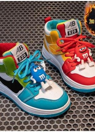 Теплі хайтопи кросівки дитячі