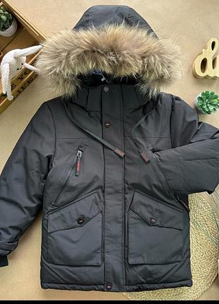 Парка зима черная