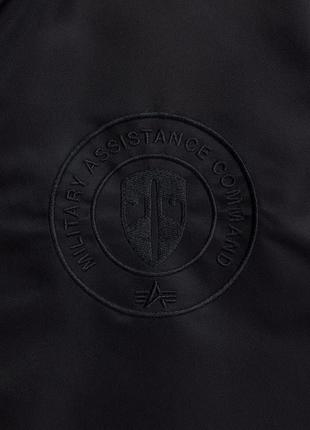 Бомбер двухсторонний от бренда alpha industries (l-2b dragonfly blood chit gen ii bomber jacket)5 фото