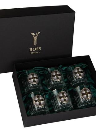 Набор бокалов для виски «всу» boss crystal, 6 бокалов,360 мл (196-0008)