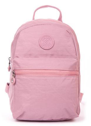 Рюкзак женский маленький текстильный полиамид непромокаемый jielshi 7701 pink