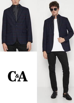Ексклюзивна куртка-піджак із кишенями c&a premium regular fit етикетка