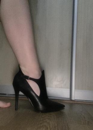 Кожаные туфли/ ботильоны