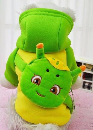 Костюм для собак "рюкзачок" розмір xs, зелений3 фото