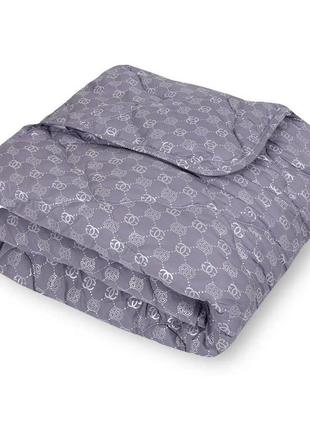 Євро зимова ковдра vital textile комфорт "chanel" сіра 450мг/м2 200х220см