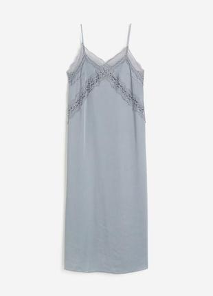 Ночнушка слип дрес атласная home h&m zara mango