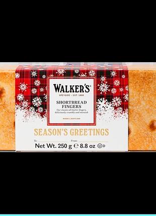 Печенье walker's shortbread fingers season's greetings 250g жб