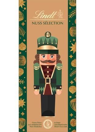 Шоколад lindt nuss selection vollmilch haselnuss 150g