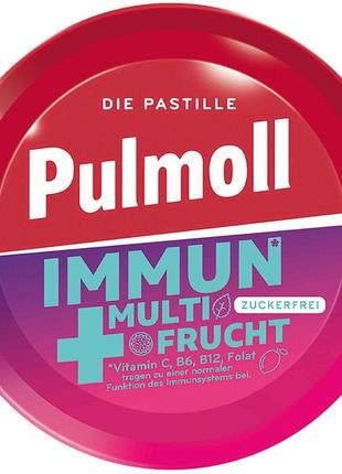Леденцы pulmoll immun+ multi frucht zuckerfrei 50g