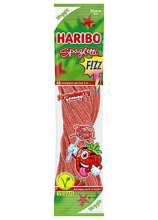 Мармелад haribo spaghetti fizz happy strawberry 200g