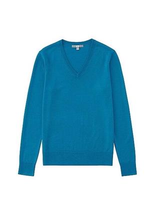 Тонкий шерстяной свитер джемпер uniqlo