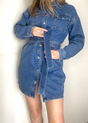 Джинсовое платье