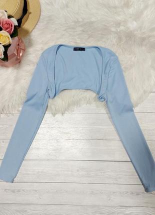Рукава блакитні в рубчик shein болеро кофтинка  42 44 розпродаж