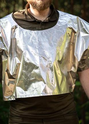 Удлиненное пончо анти дроновое олива плащ анти тепловизор хаки