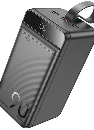 Универсальная зарядная батарея павербанк hoco j123d 90000mah 22.5w element pd20w+qc3.0 черный