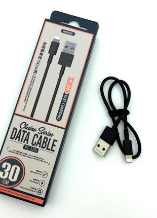 Дата кабель remax rc-120i fast charging lighting 0.3m black