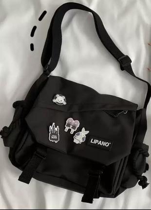 Сумка на плече lipano чорна