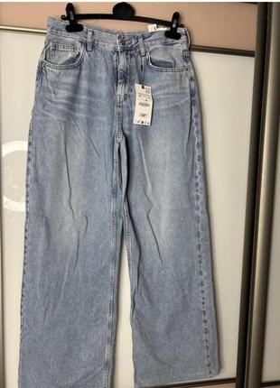 Джинсы zara палаццо широкие