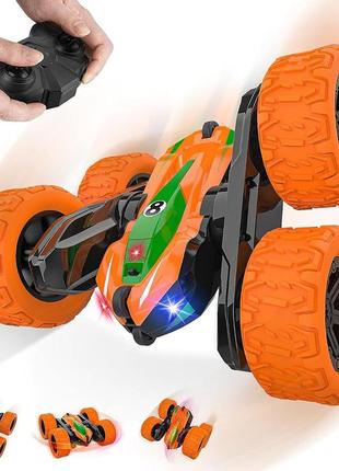 Allaugh іграшка з дистанційним керуванням для дітей, 2.4g rc автомобіль двосторонній 4wd гусеничний трюк