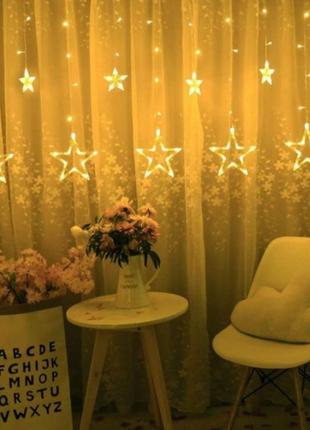 Гірлянда штора 3м (тепле світло) usb