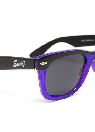 Очки защитные открытые swag hipster-4 purple (gray) серые