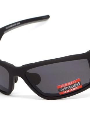 Очки защитные с уплотнителем global vision kinetic (gray)