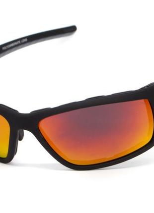 Очки защитные с уплотнителем global vision kinetic (g-tech™ red), зеркальные красные