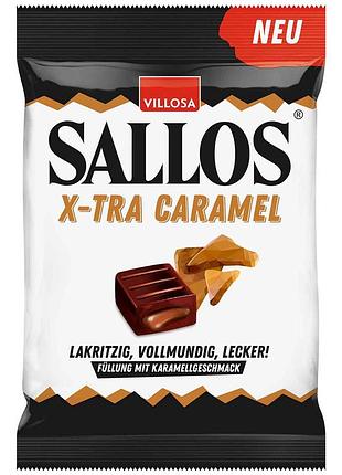 Лакрица villosa sallos  x-tra caramel lakritz 135g
