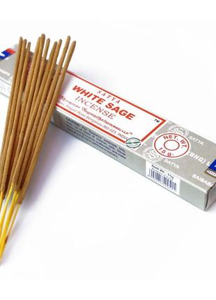 Благовония белый шалфей сатья satya white sage 15 грамм