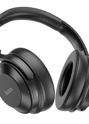 Навушники бездротові hoco sound active noise reduction bt headset w37 bt5.3 aux 33h black