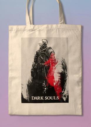 Шоппер эко-сумка с принтом мерч игры dark souls
