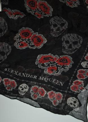 Шовкова хустка alexander mcqueen оригінал