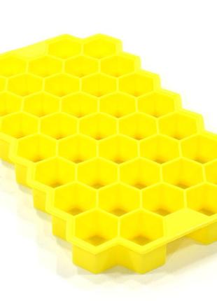 Силиконовая форма для льда cumenss соты yellow