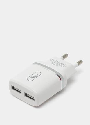 Зарядний адаптер dekkin turbo charger dk-32 2 usb 2.1 а блок живлення