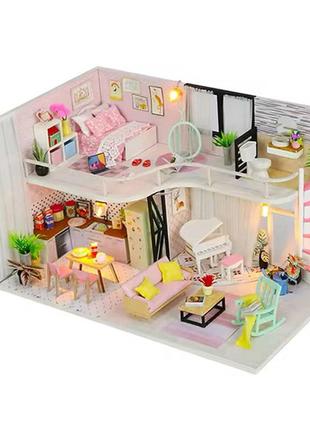 3d румбокс- конструктор   "розовая мелодия"  diy dollhouse