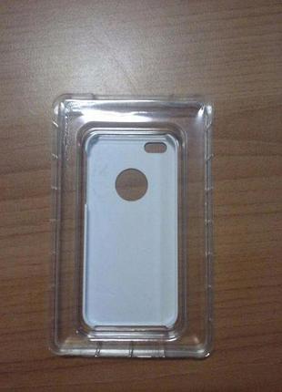 Накладка rgbmix белая/silver iphone 5/5s