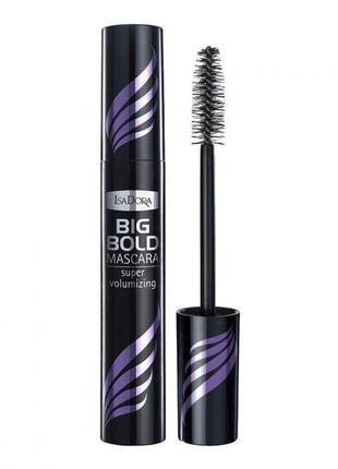 Туш для вій isadora big bold mascara super volumizing 10 black