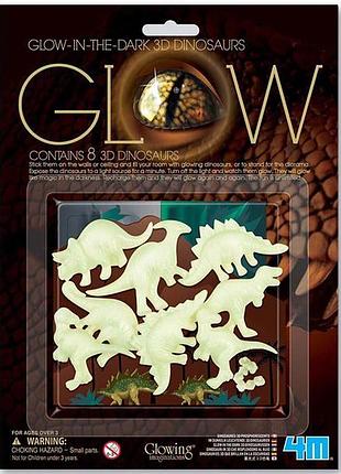 Набор светящихся 3d-наклеек 4m динозавры (00-05426)