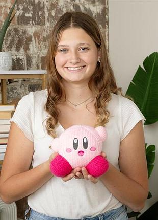 Мягкая игрушка club mocchi- mocchi- в'язаний кірбі 15 см (t12457)